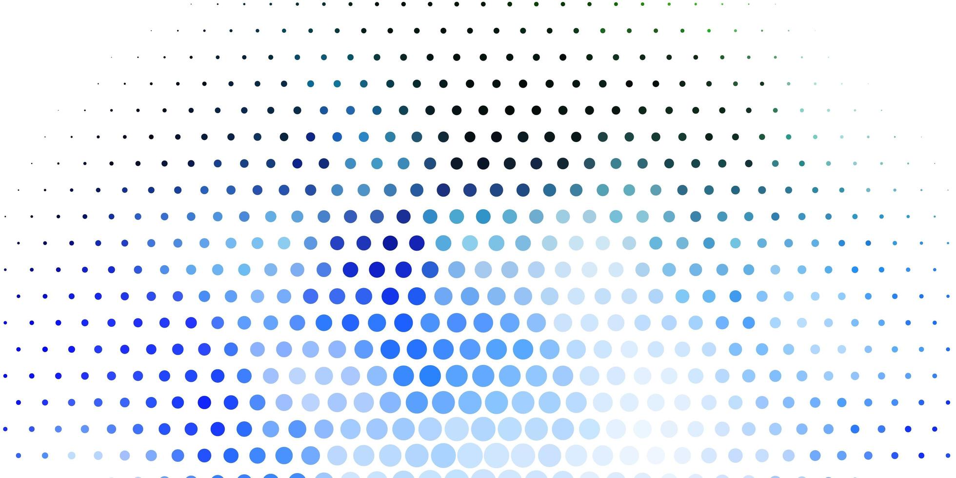 Fondo de vector azul claro, verde con burbujas. Ilustración colorida con puntos degradados en estilo natural. patrón para fondos de pantalla, cortinas.