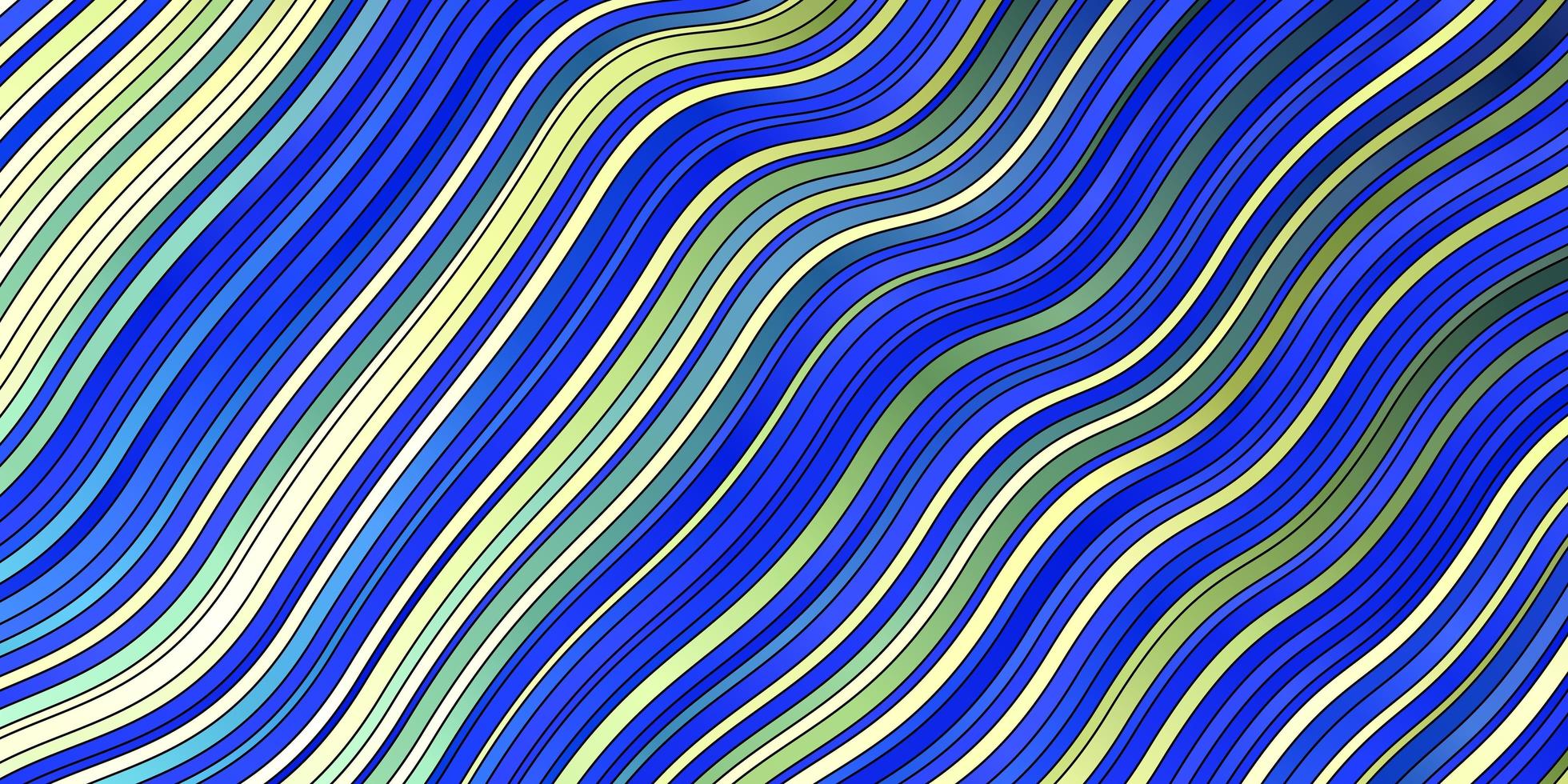 Light Blue, Green vector backdrop with bent lines. Brand new colorful illustration with bent lines. Template for cellphones.
