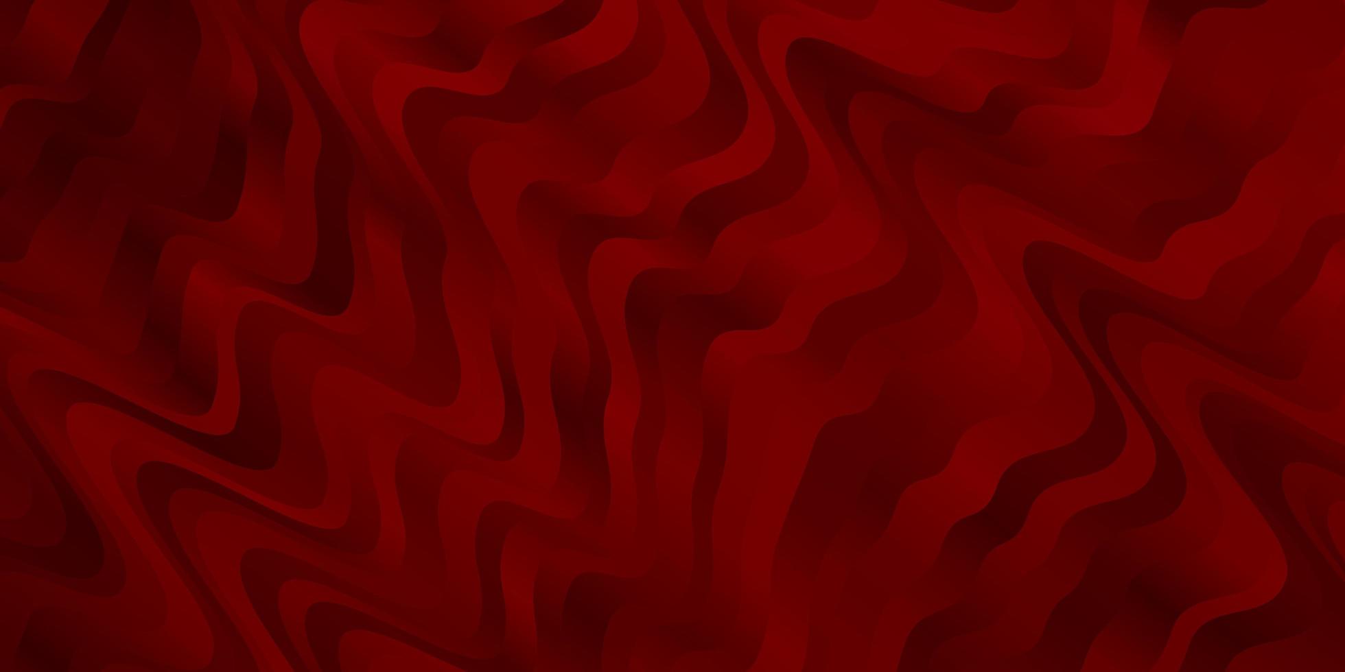 Dark Red vector template with curved lines. Colorful illustration in circular style with lines. Pattern for commercials, ads.