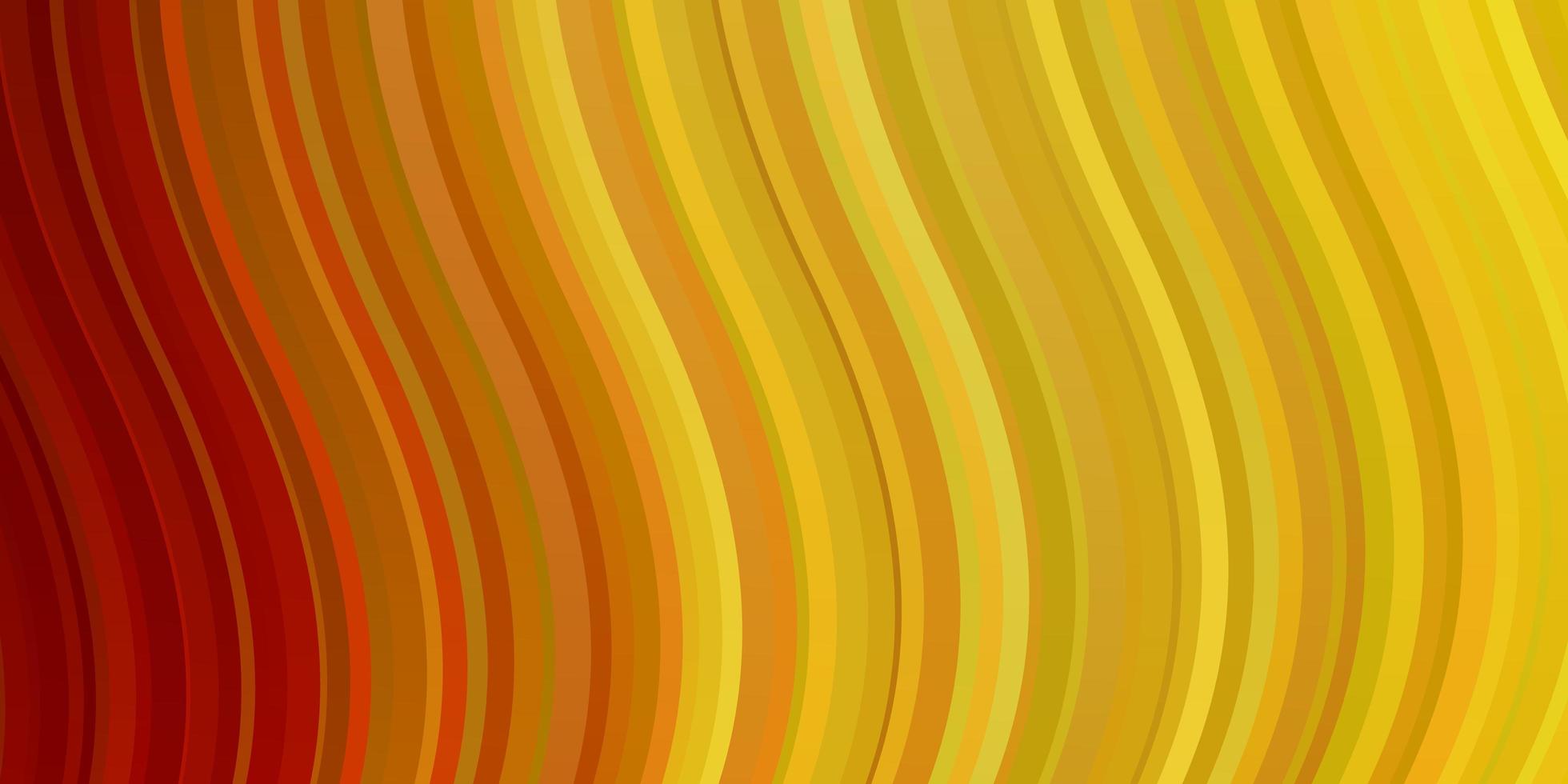 Light Orange vector background with curves. Colorful illustration in abstract style with bent lines. Template for cellphones.