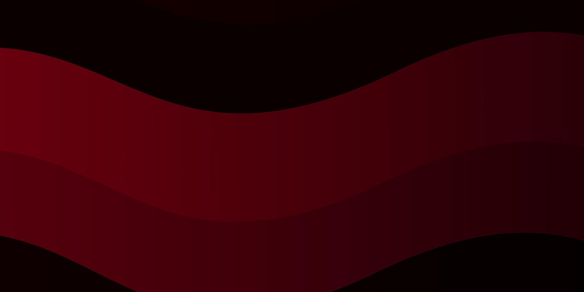 patrón de vector rojo oscuro, amarillo con líneas curvas. Ilustración de estilo abstracto con degradado curvo. patrón para folletos, folletos.