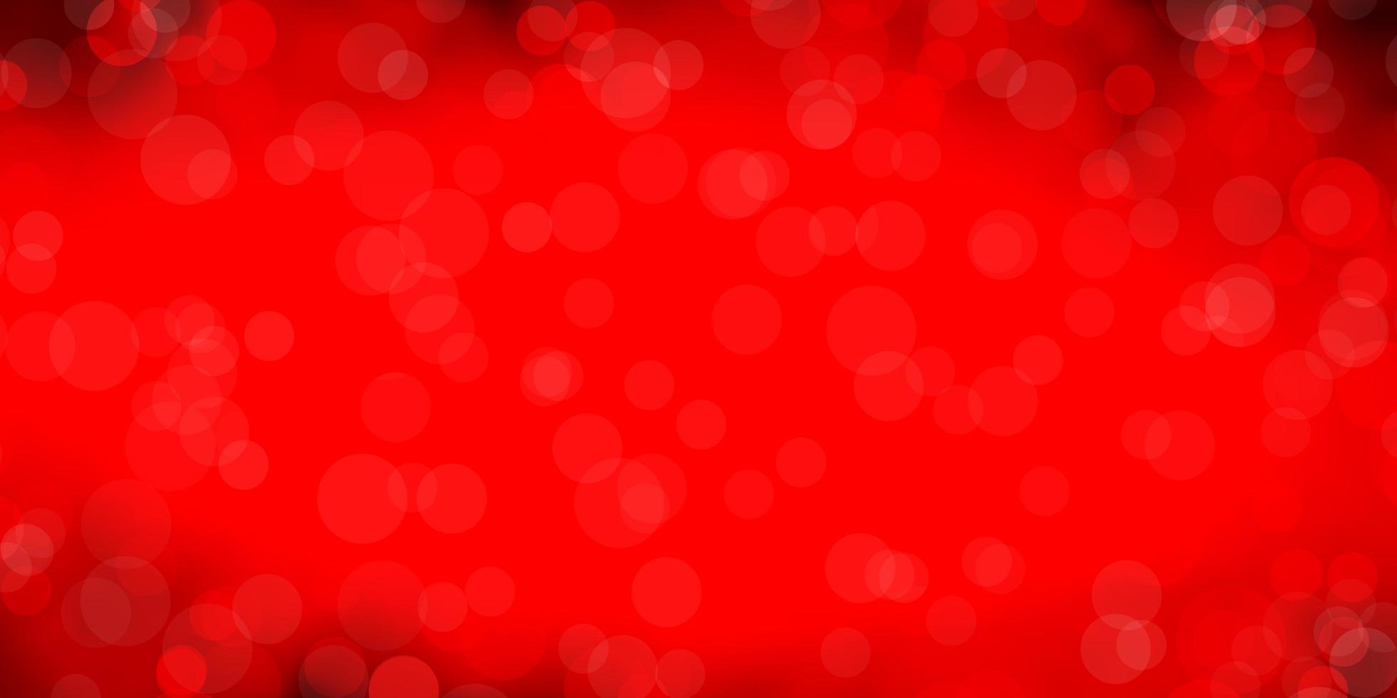 Dark Red, Yellow vector backdrop with circles. Abstract decorative design in gradient style with bubbles. Design for posters, banners.