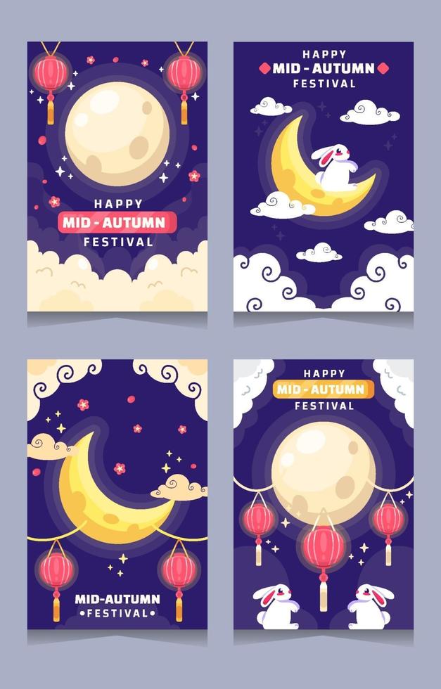 Mid Autumn Festival Card vector