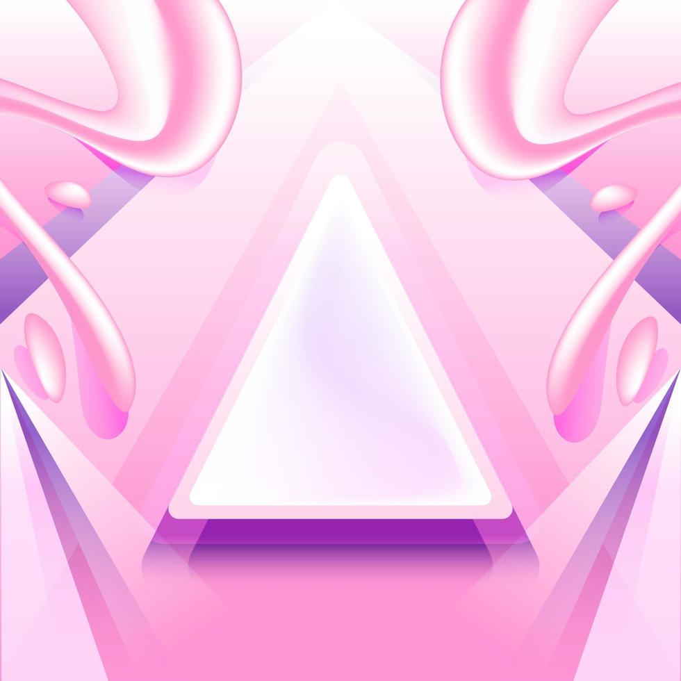 Pink Pyramid Bubblegum Background vector