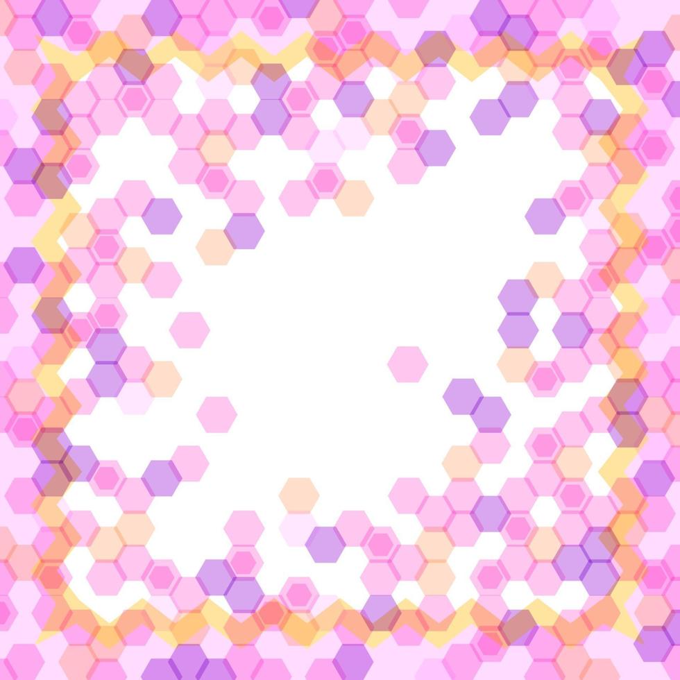 Pinkish Hexagonal Background vector
