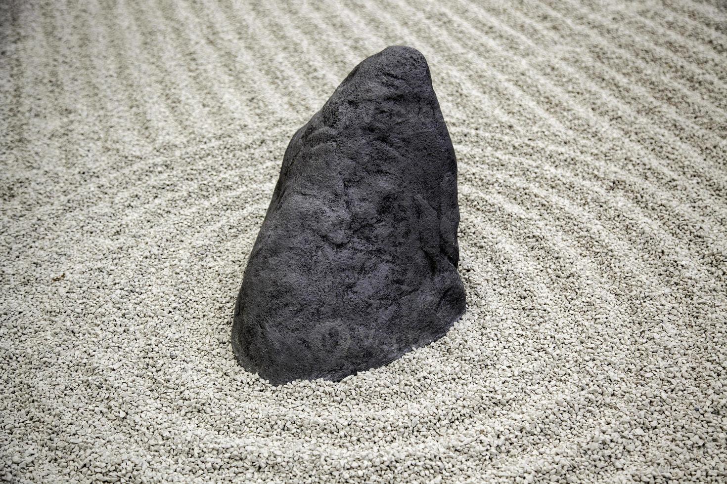 Stones in a Zen garden photo
