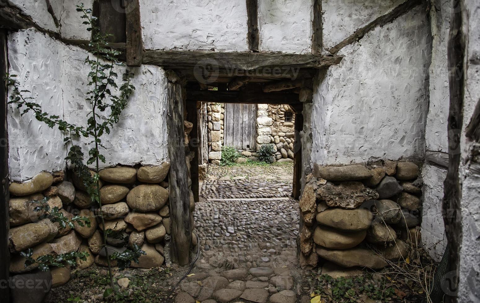 Old wooden houses photo