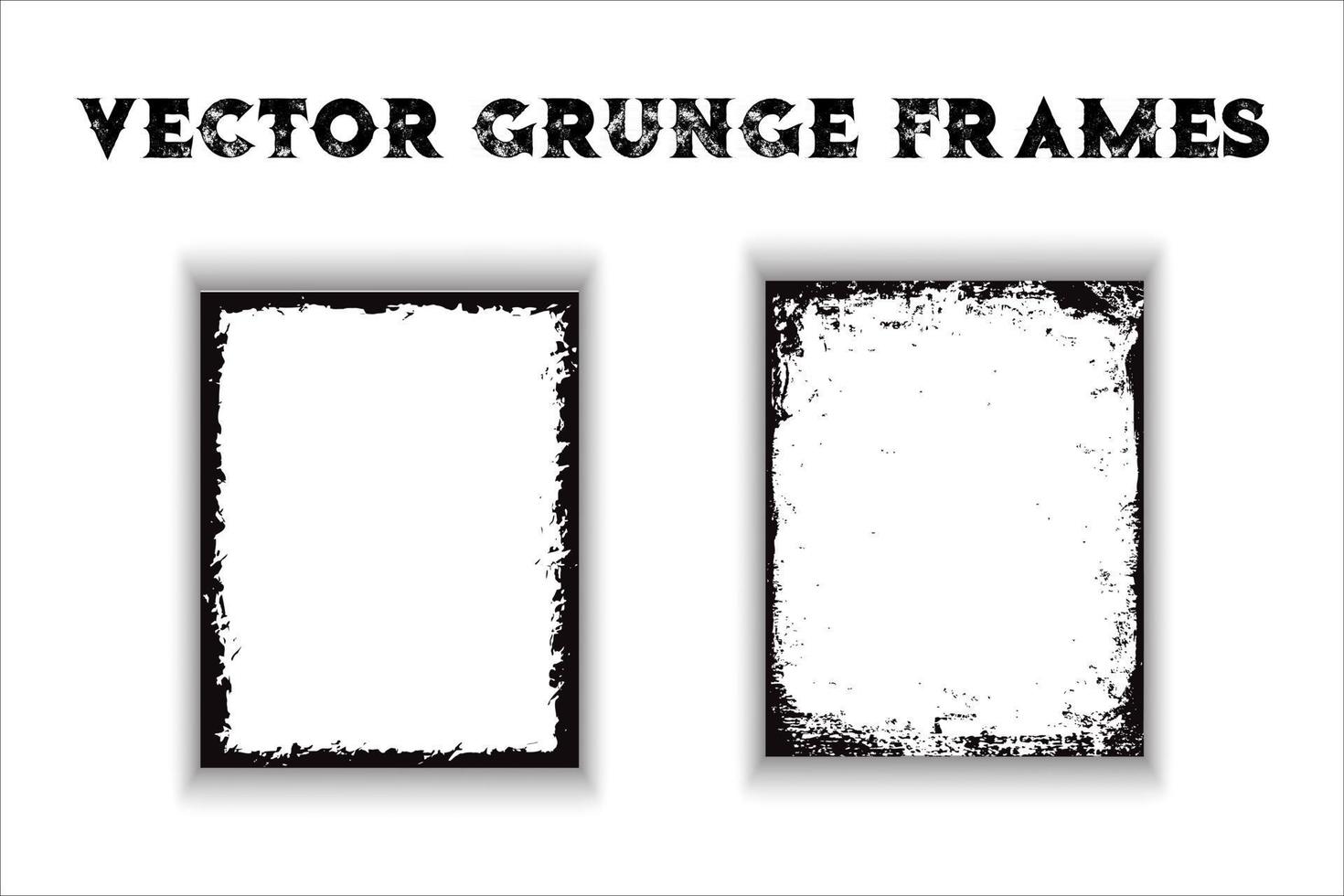 Grunge border frame vector