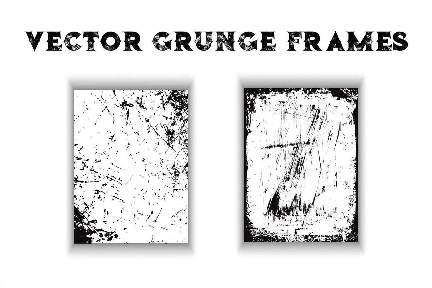 Grunge Frame Set vector