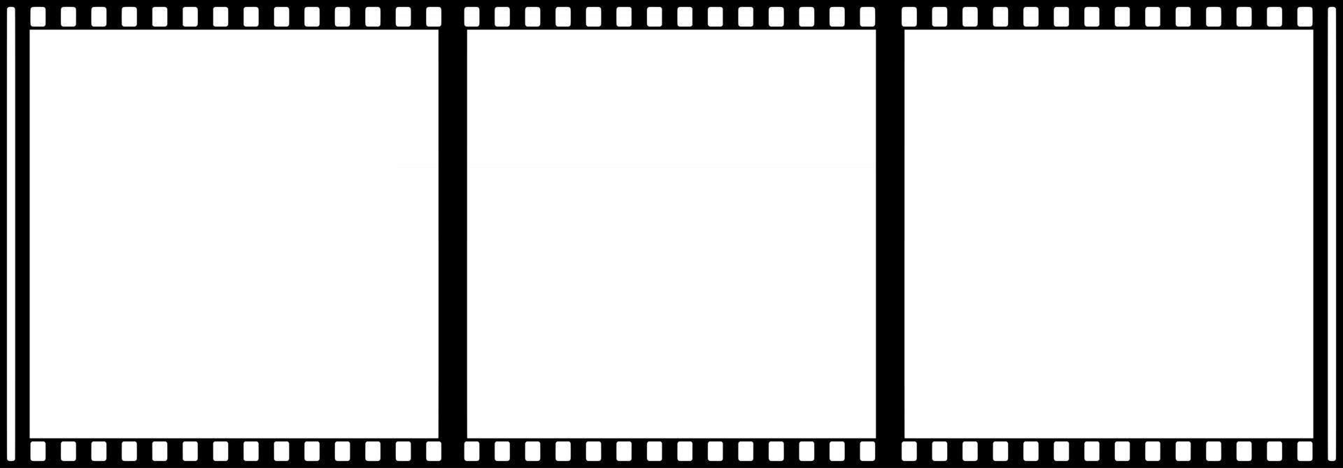 Cinematic Film Roll Frames vector