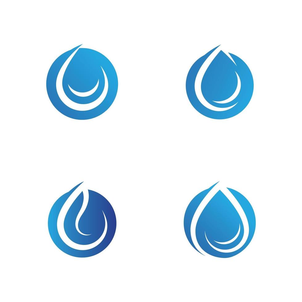 vector logo ilustración agua color degradado