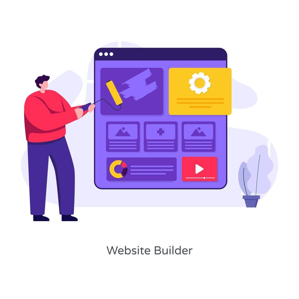 Web Site Builder vector