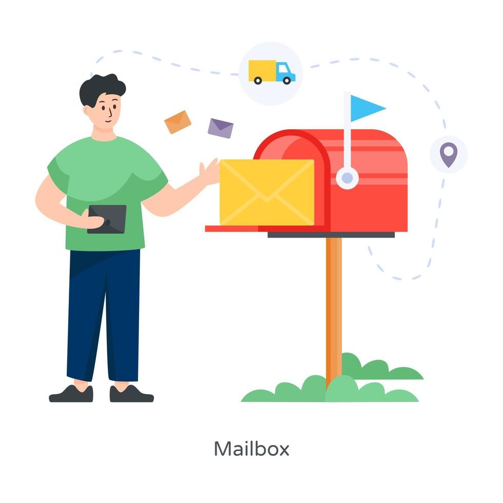 Mail and Postbox vector