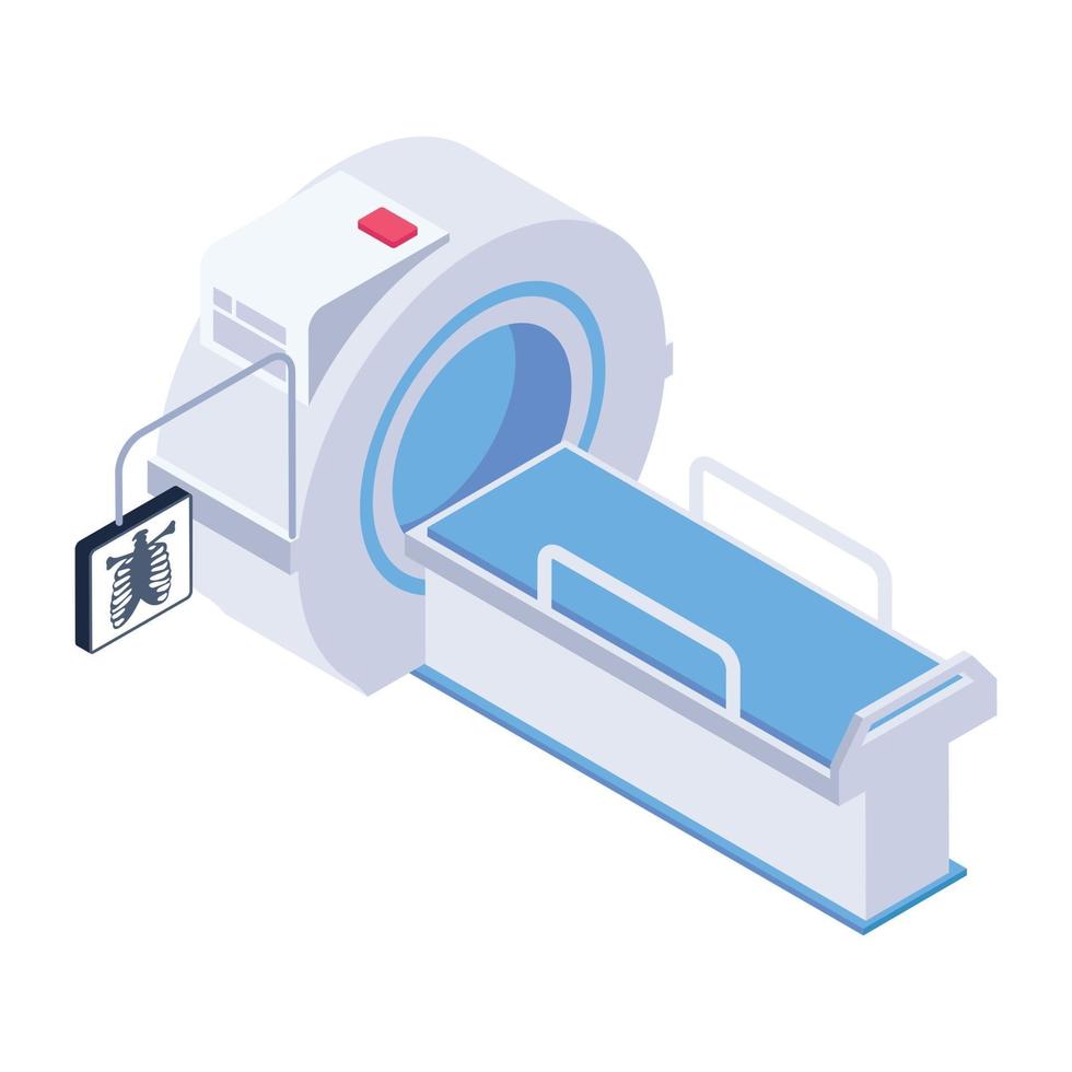 Mri Screening Machine vector