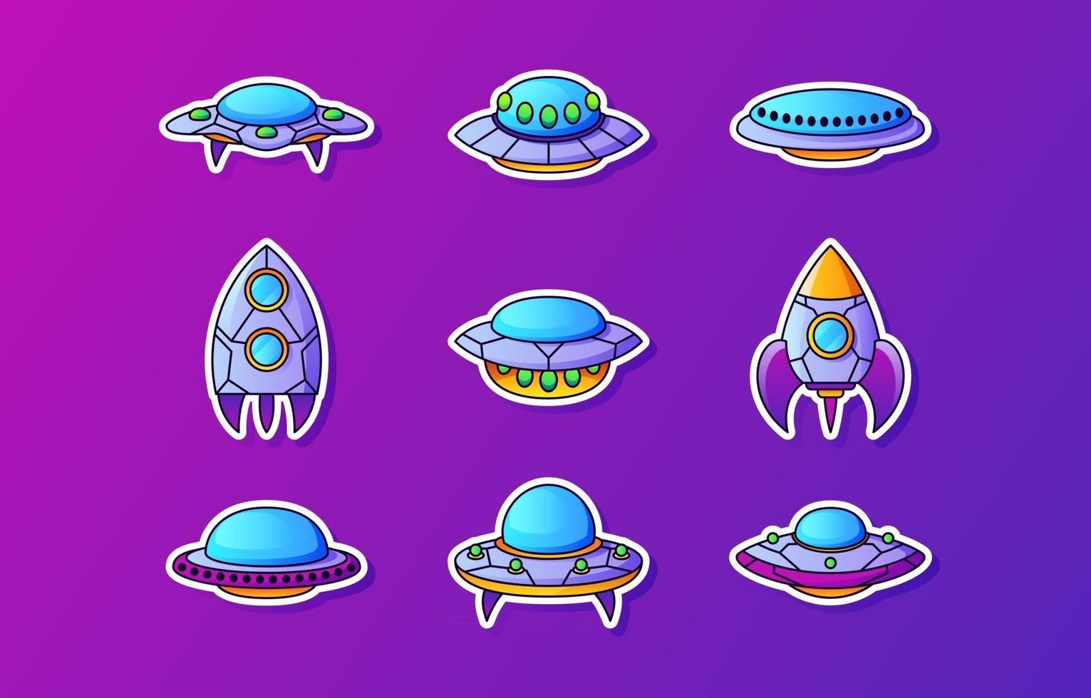 Ufo Spaceship Icon vector