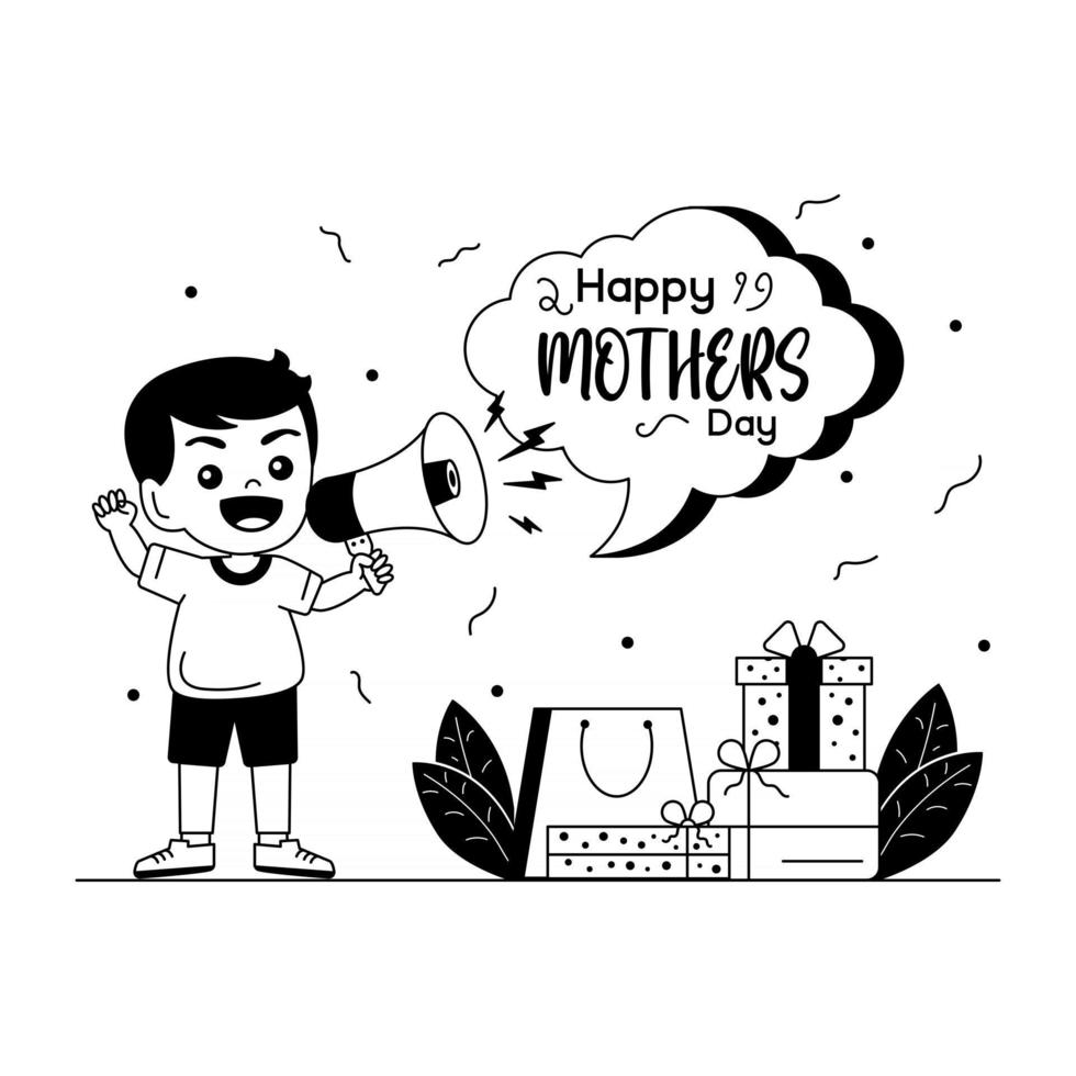 Mothers Day Announcement vector