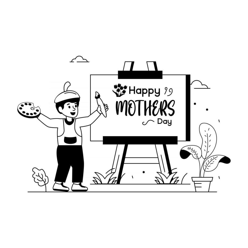 Mother Day Board vector