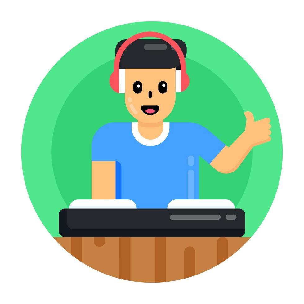 Disc Jockey Club vector