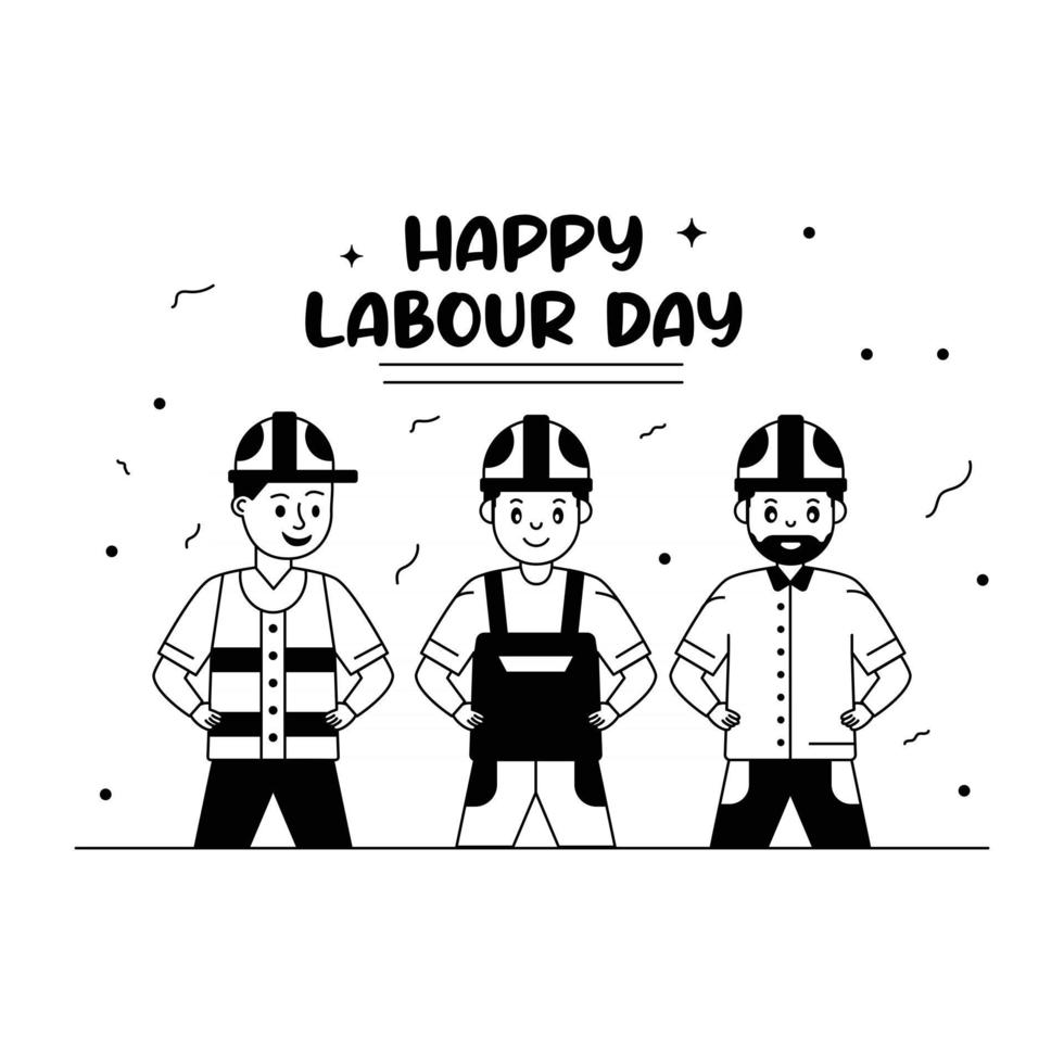 Engineers and Worker vector
