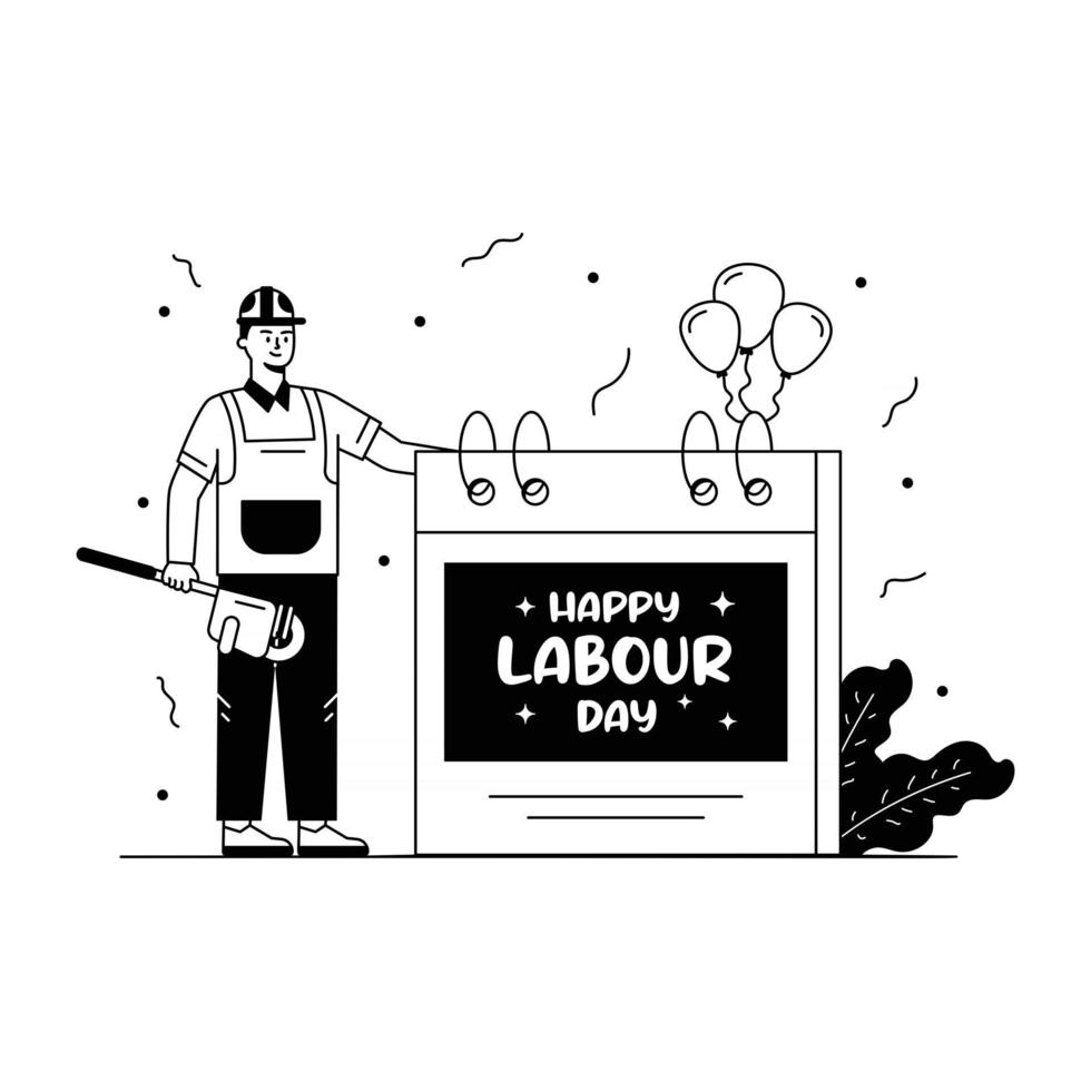 Labor Day Reminder vector