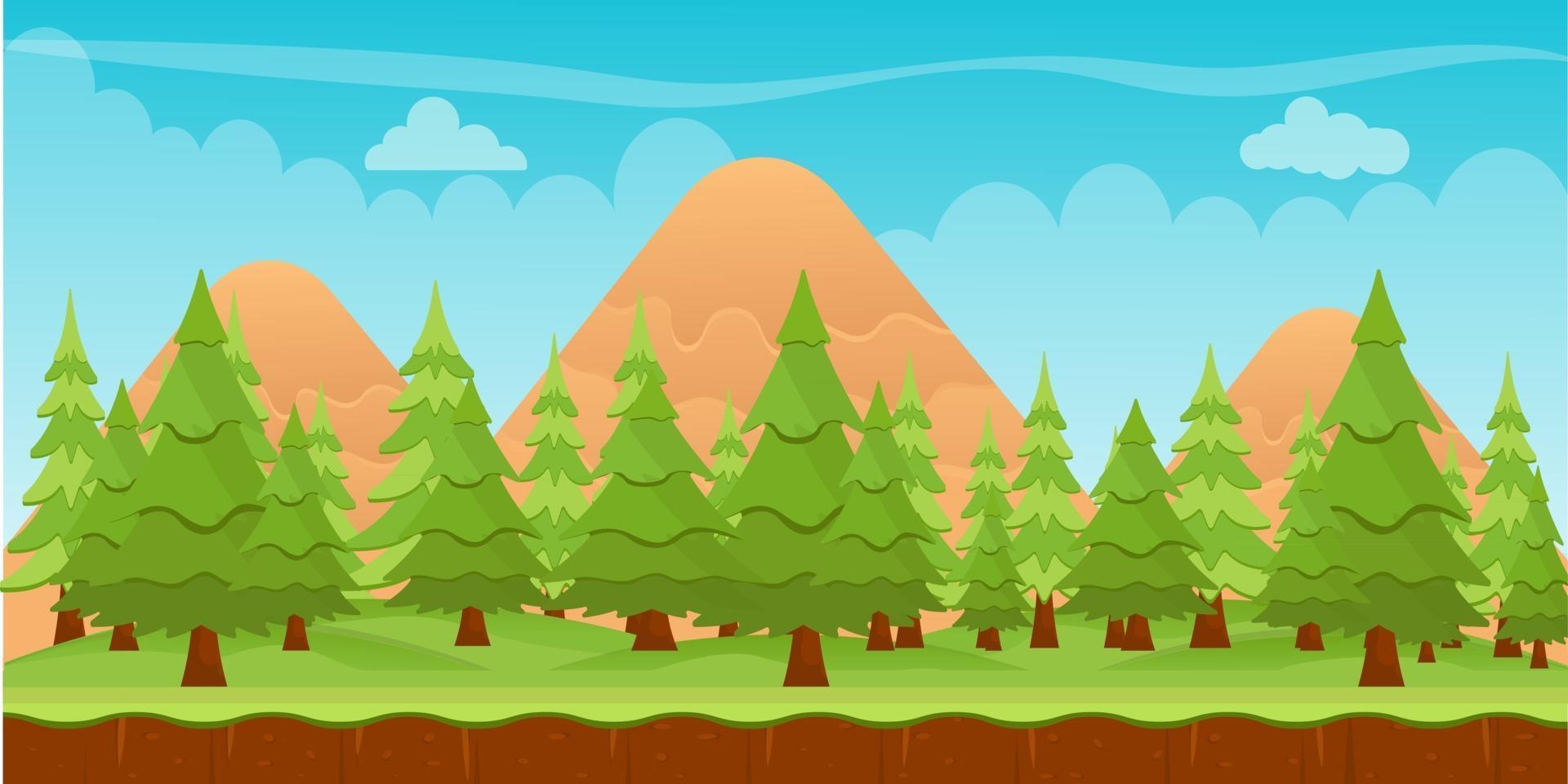 Conifer Trees Background vector