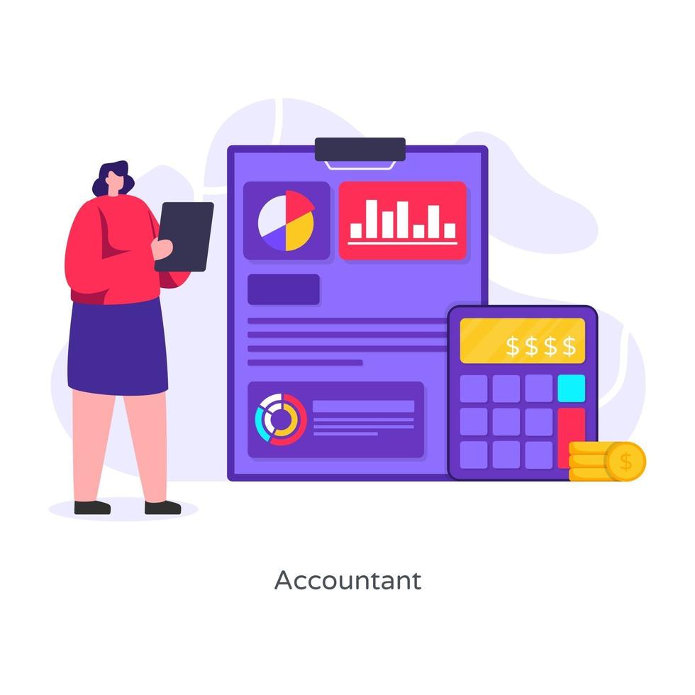 Accountant Financial Planner vector