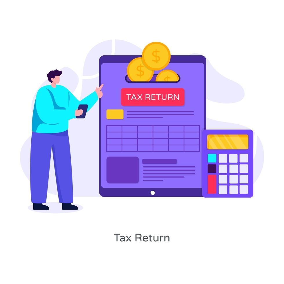 Tax Return Fund vector
