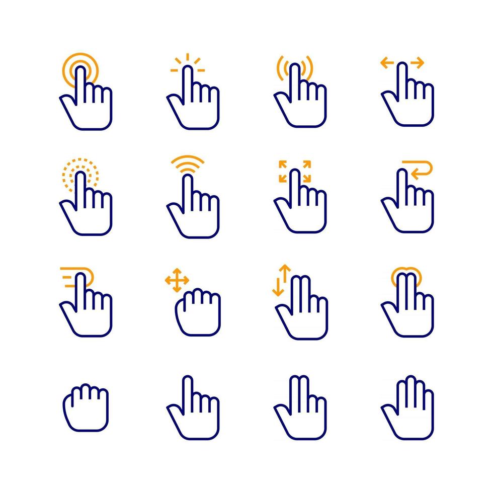 Mouse Cursor Icons vector