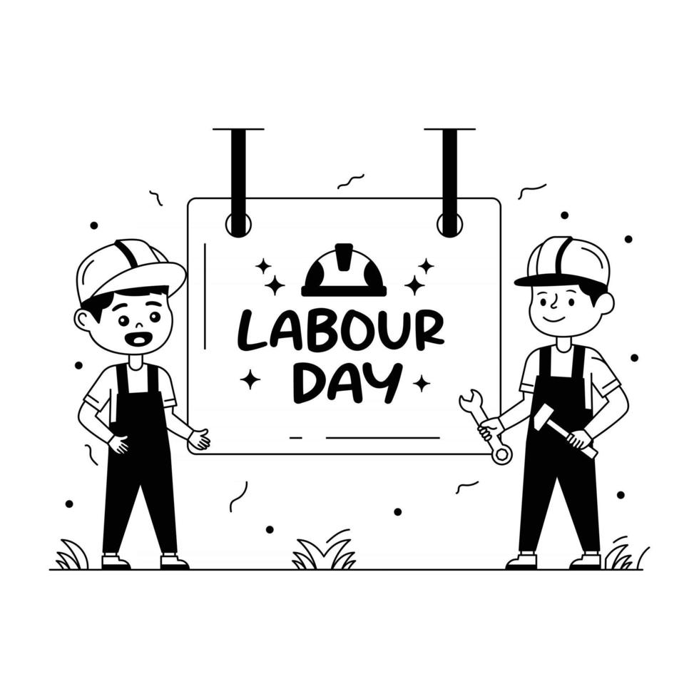 Labour Day Board vector