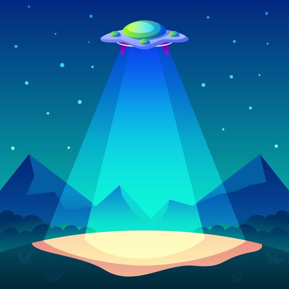 UFO Concept Background vector