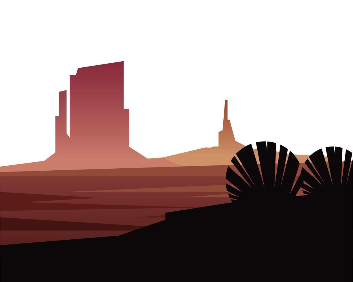 winter season landscape scene vector