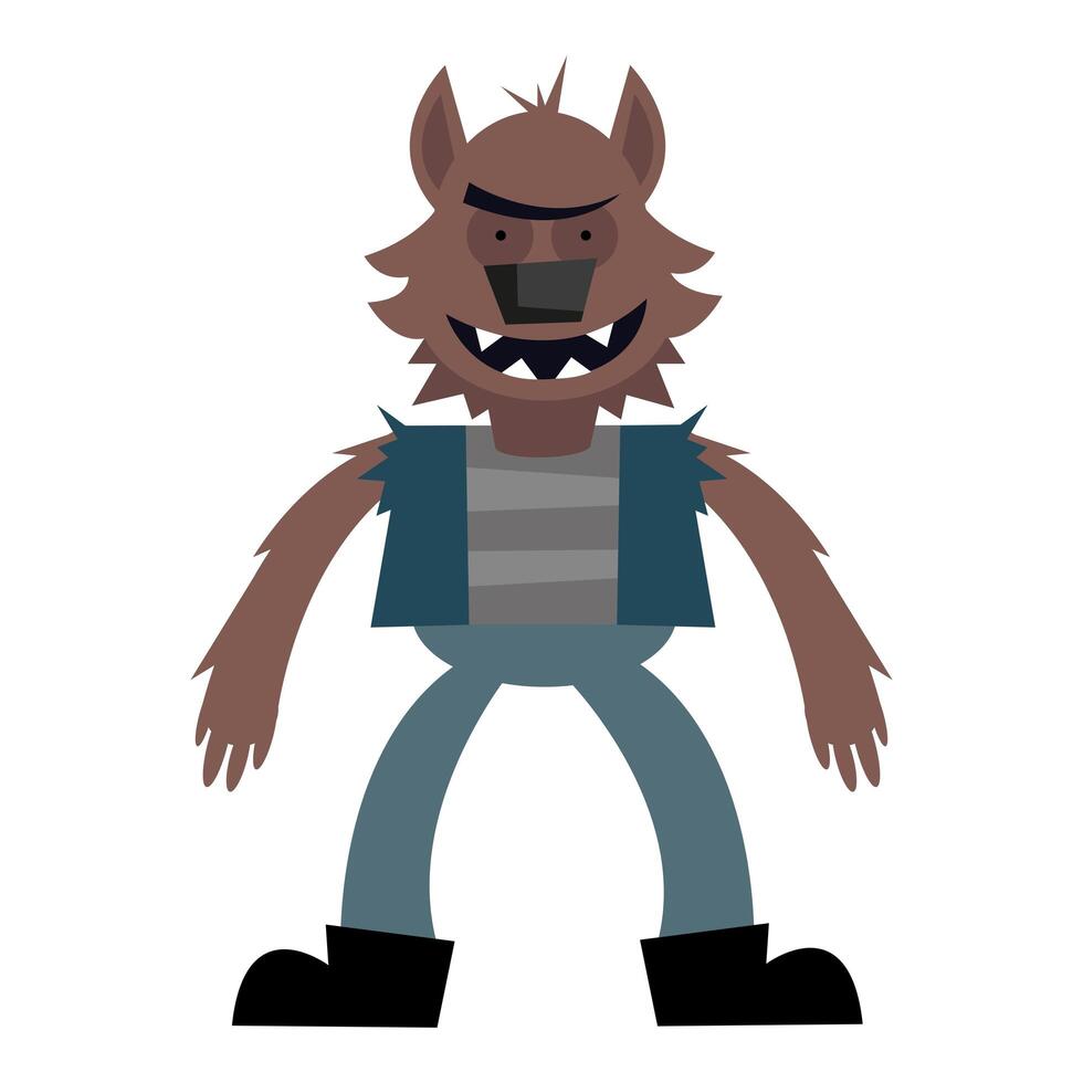 halloween monster cartoon design vector