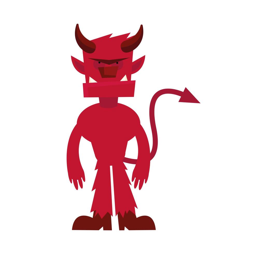 halloween monster cartoon design vector