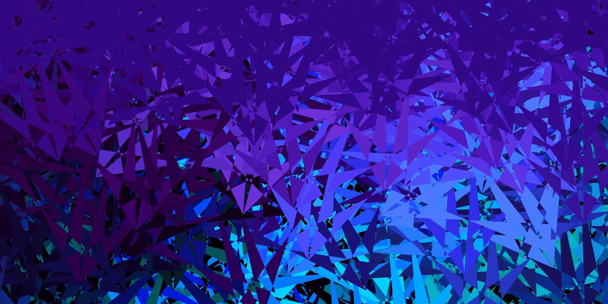 Dark blue vector background with triangles.