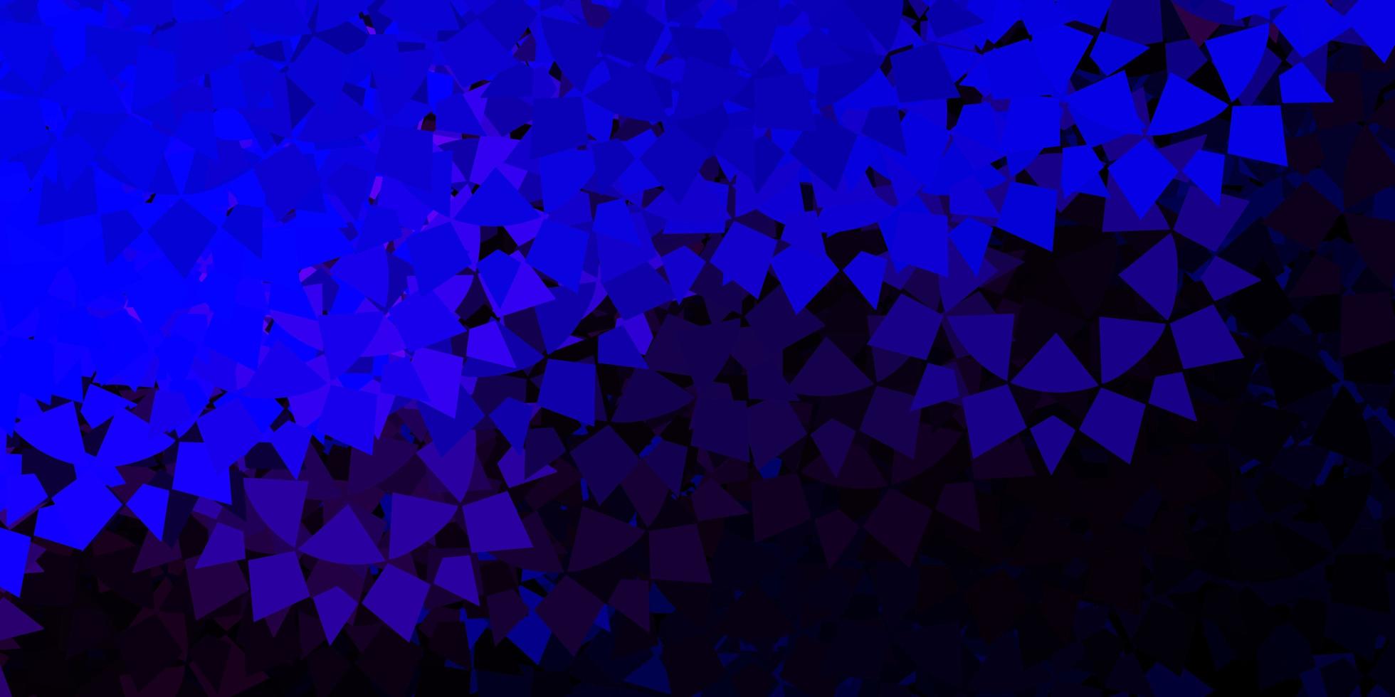 Dark  blue vector background with shapes