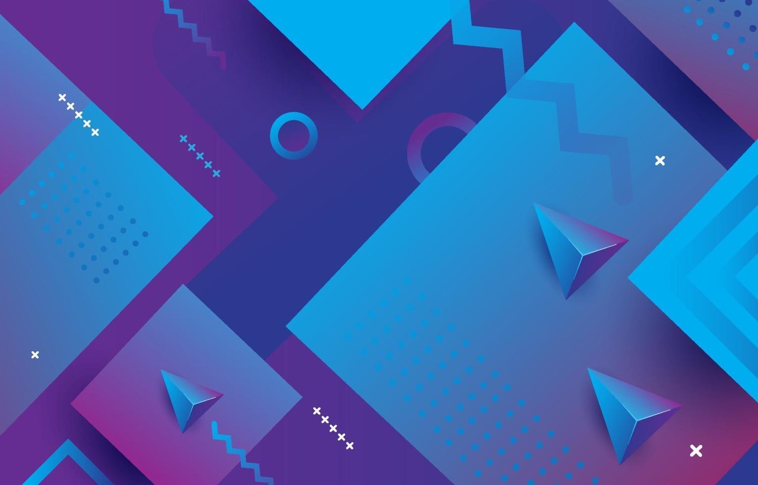 fondo degradado geometri absract azul púrpura vector