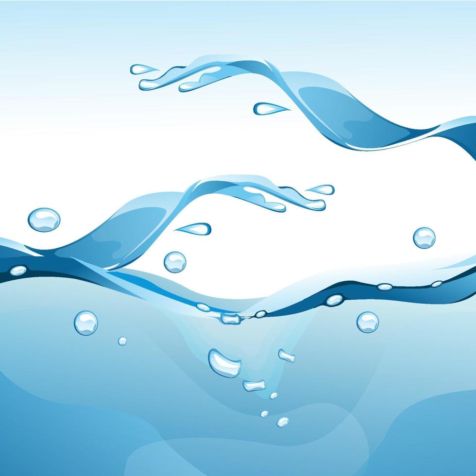 Water Splash Background vector