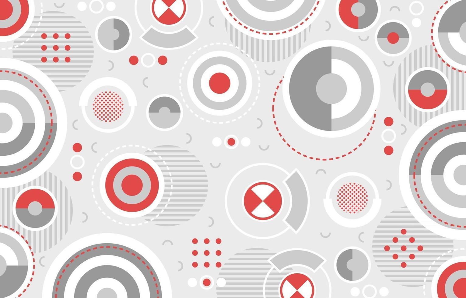 Abstract Circle Geometric Background vector