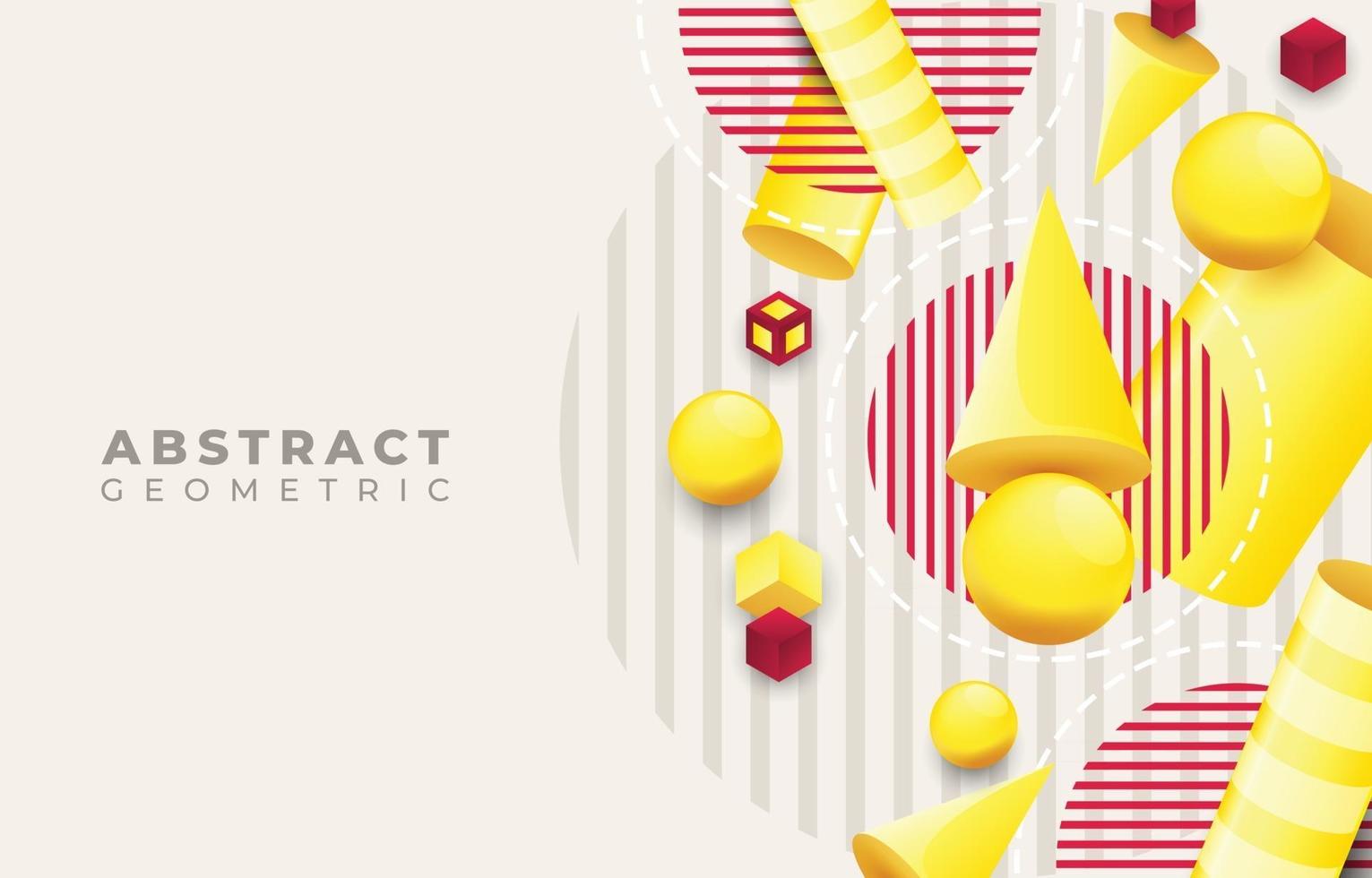 Geometric Three Dimensional Abstract Background vector