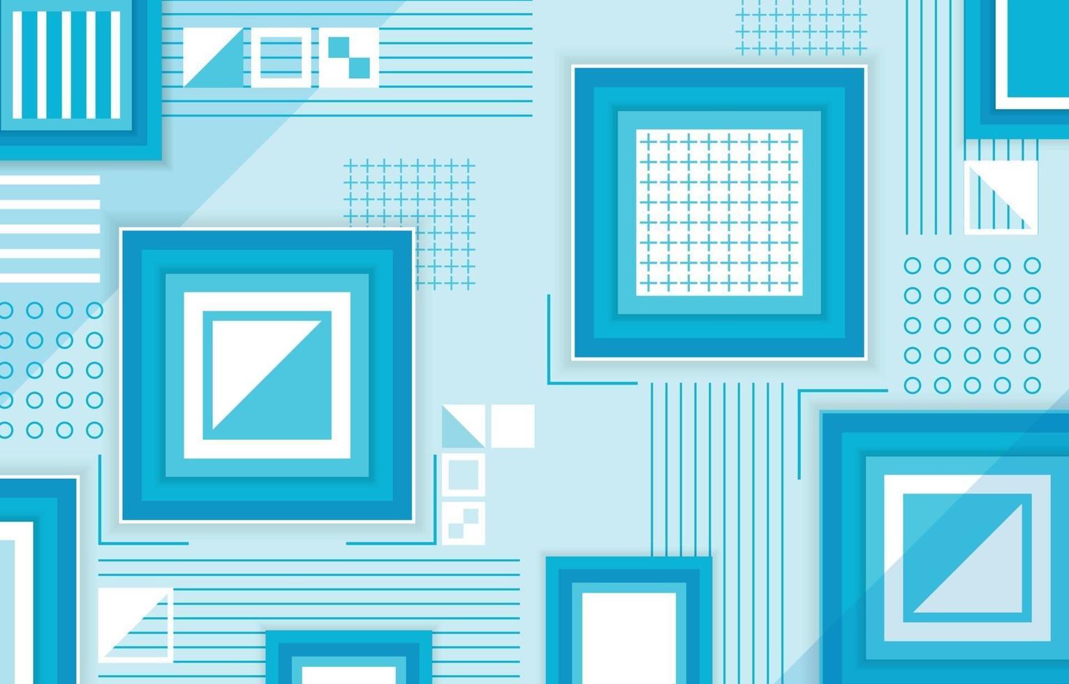 Minimalist Square Abstract Blue Background vector