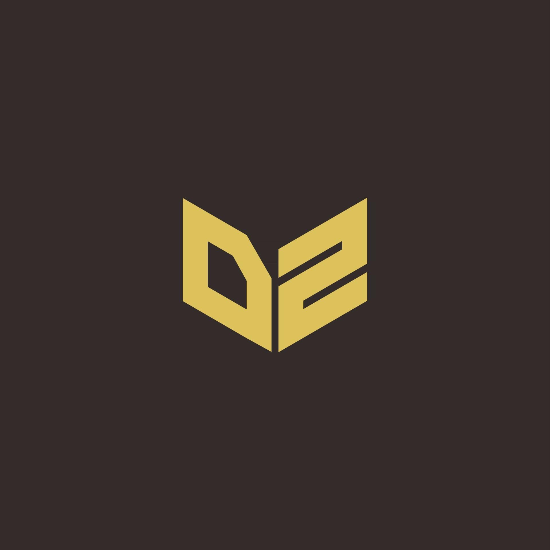 monograma del logotipo de dz con plantilla de diseño de estilo de barra ...