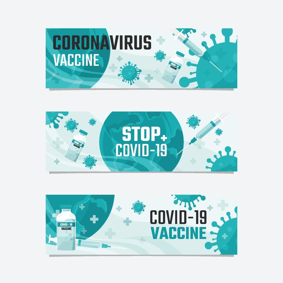 Banner of Covid 19 Vaccine vector