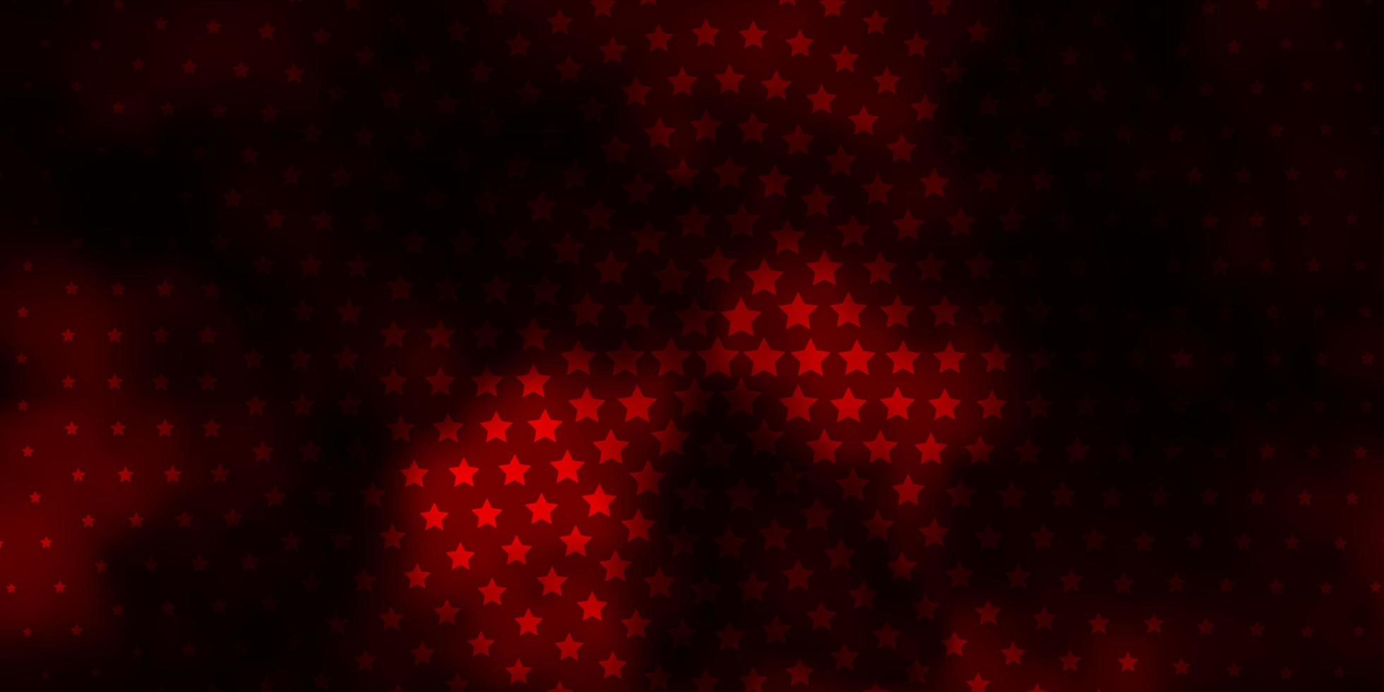 Dark Red vector layout with bright stars. Blur decorative design in simple style with stars. Design for your business promotion.