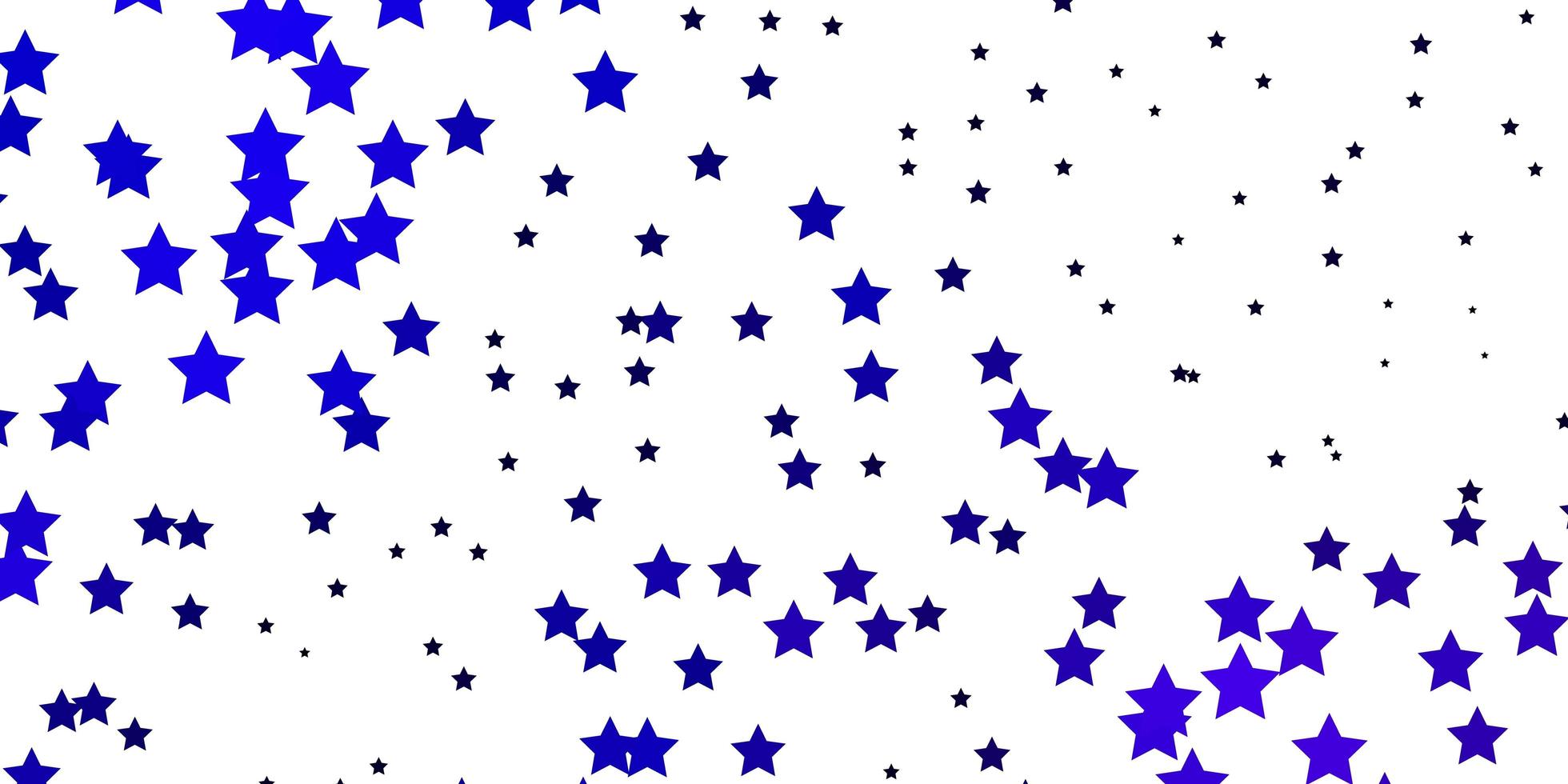 Dark Purple vector background with colorful stars. Shining colorful illustration with small and big stars. Best design for your ad, poster, banner.
