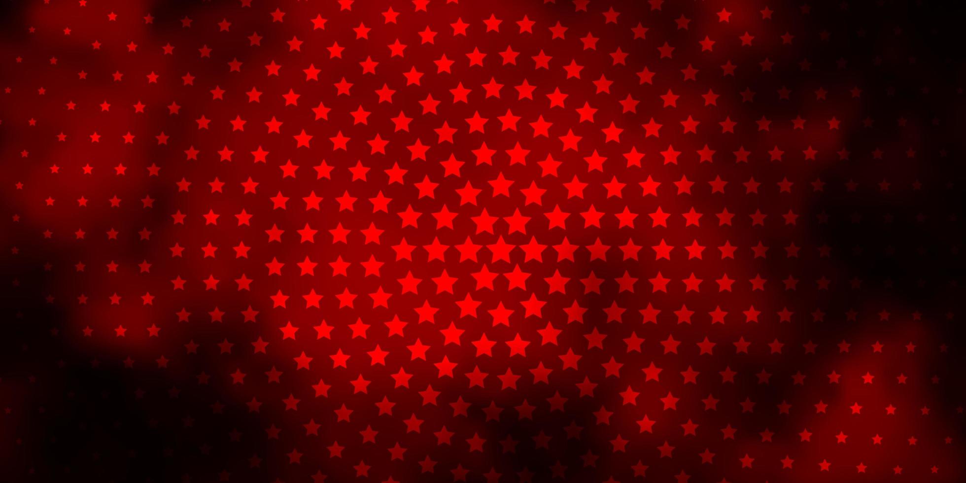 Dark Red vector texture with beautiful stars. Blur decorative design in simple style with stars. Best design for your ad, poster, banner.