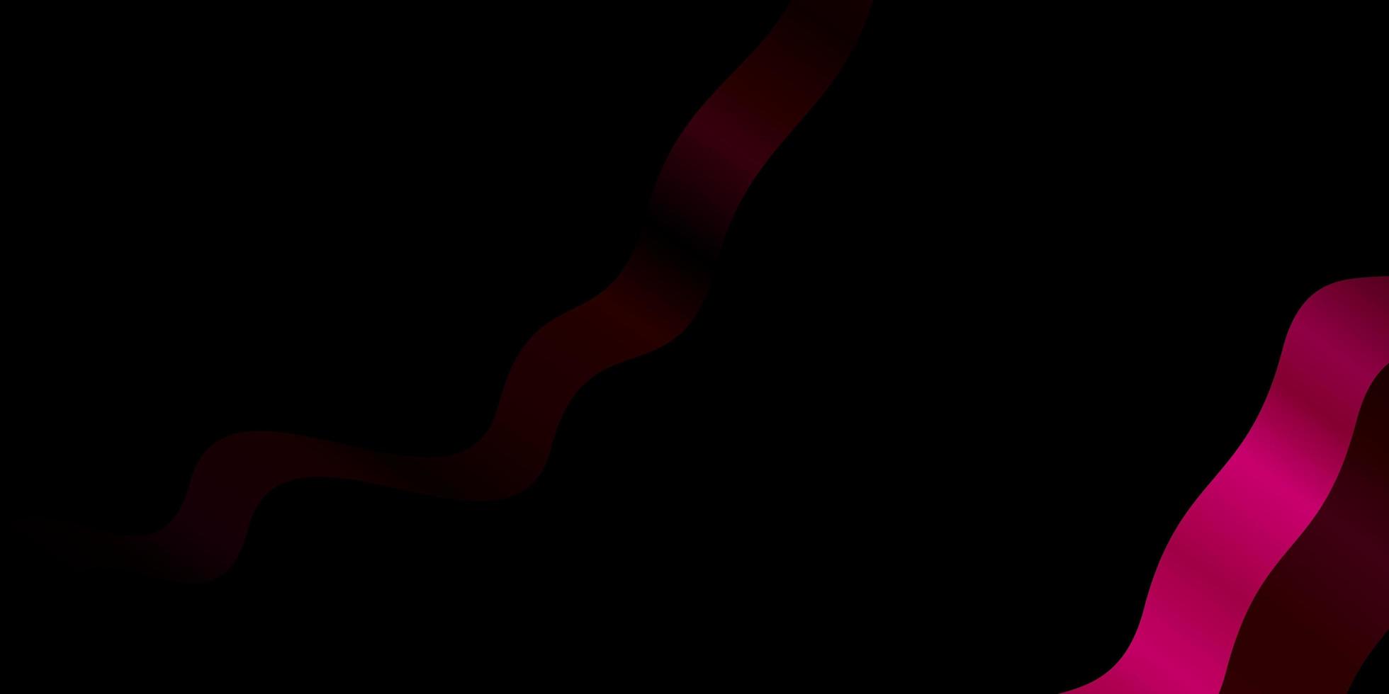 Dark Pink vector backdrop with bent lines. Abstract gradient illustration with wry lines. Pattern for booklets, leaflets.