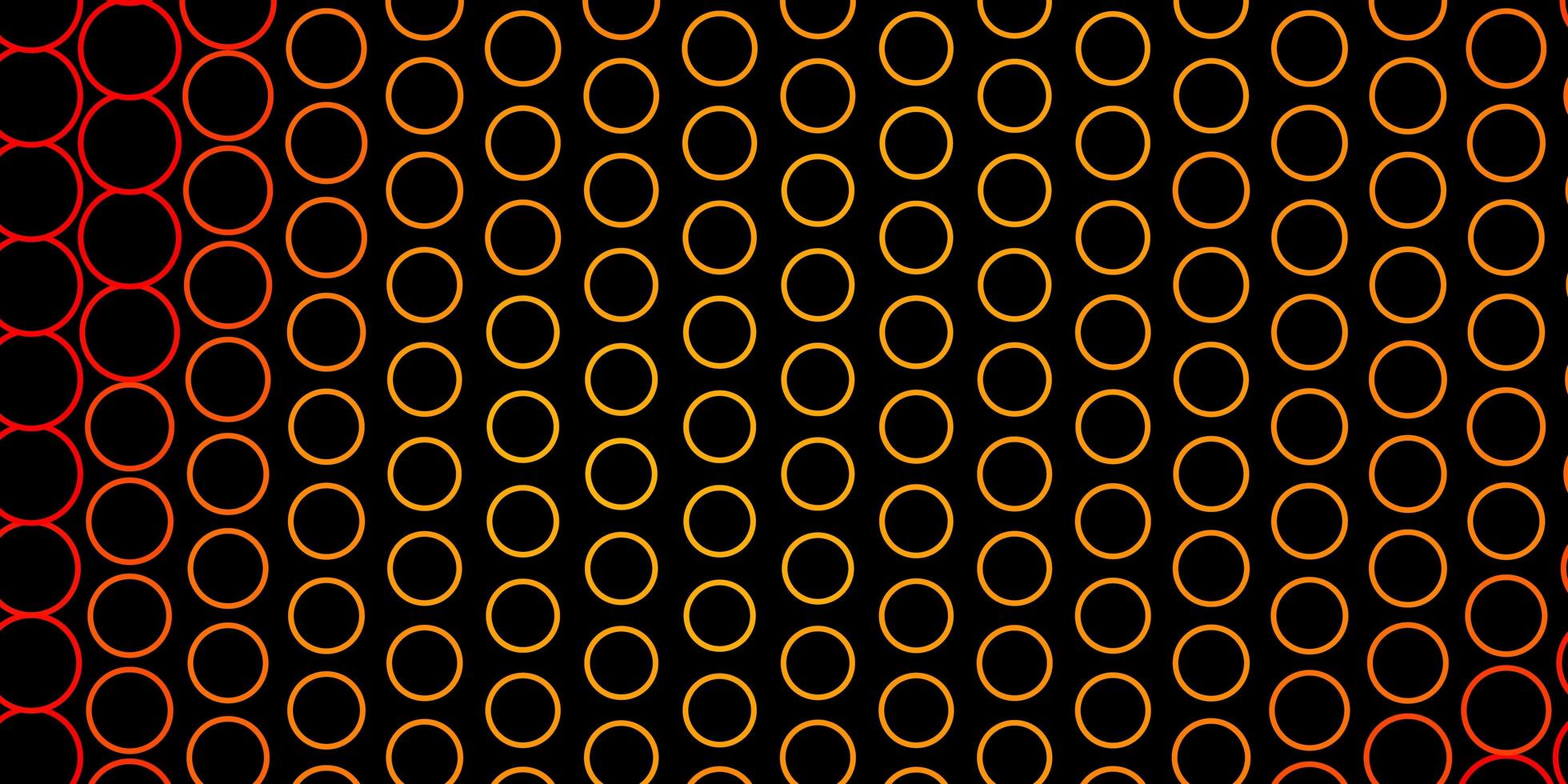 Dark Orange vector background with circles. Abstract decorative design in gradient style with bubbles. New template for your brand book.