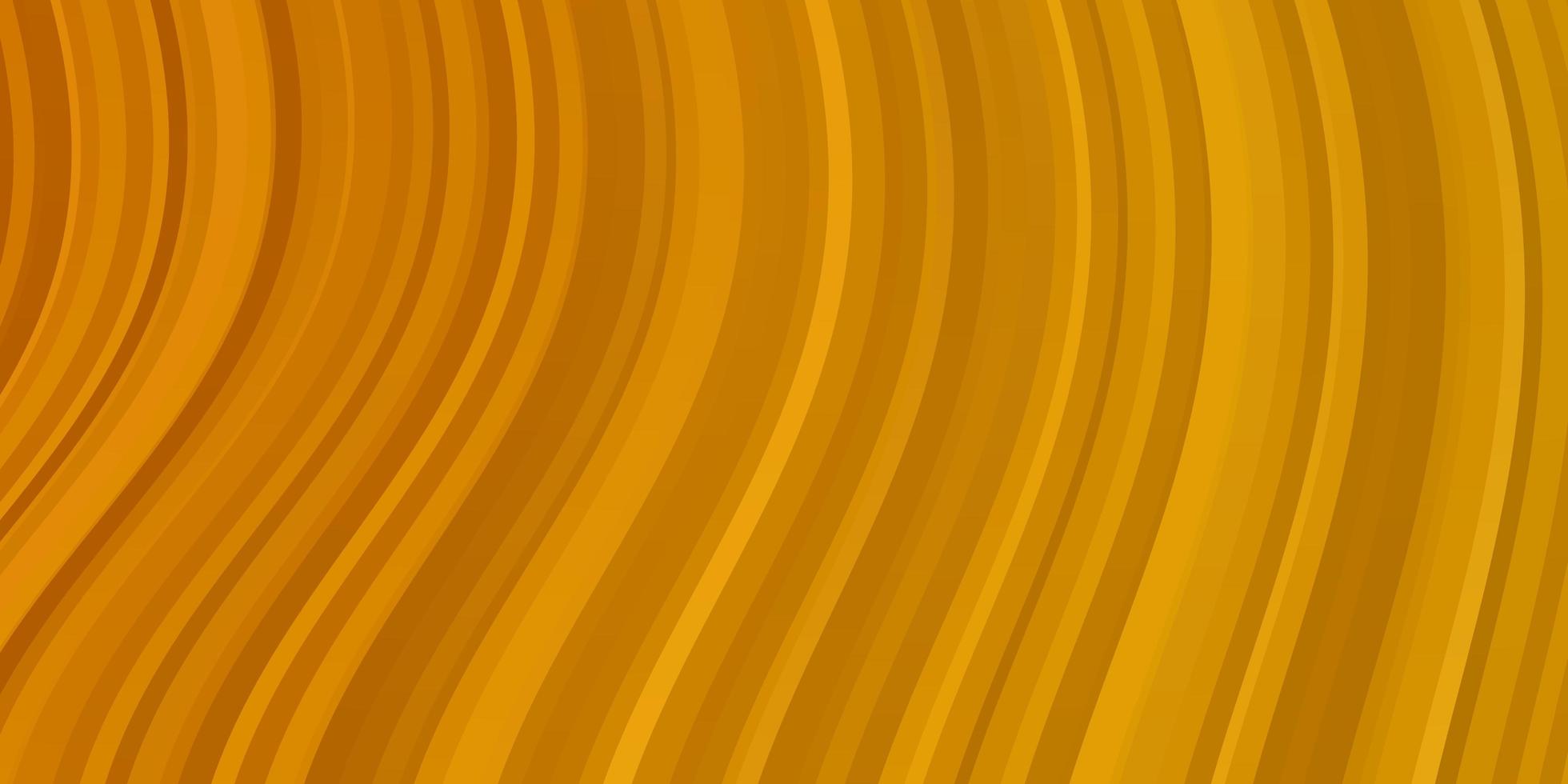 Light Orange vector background with bent lines. Abstract gradient illustration with wry lines. Best design for your posters, banners.
