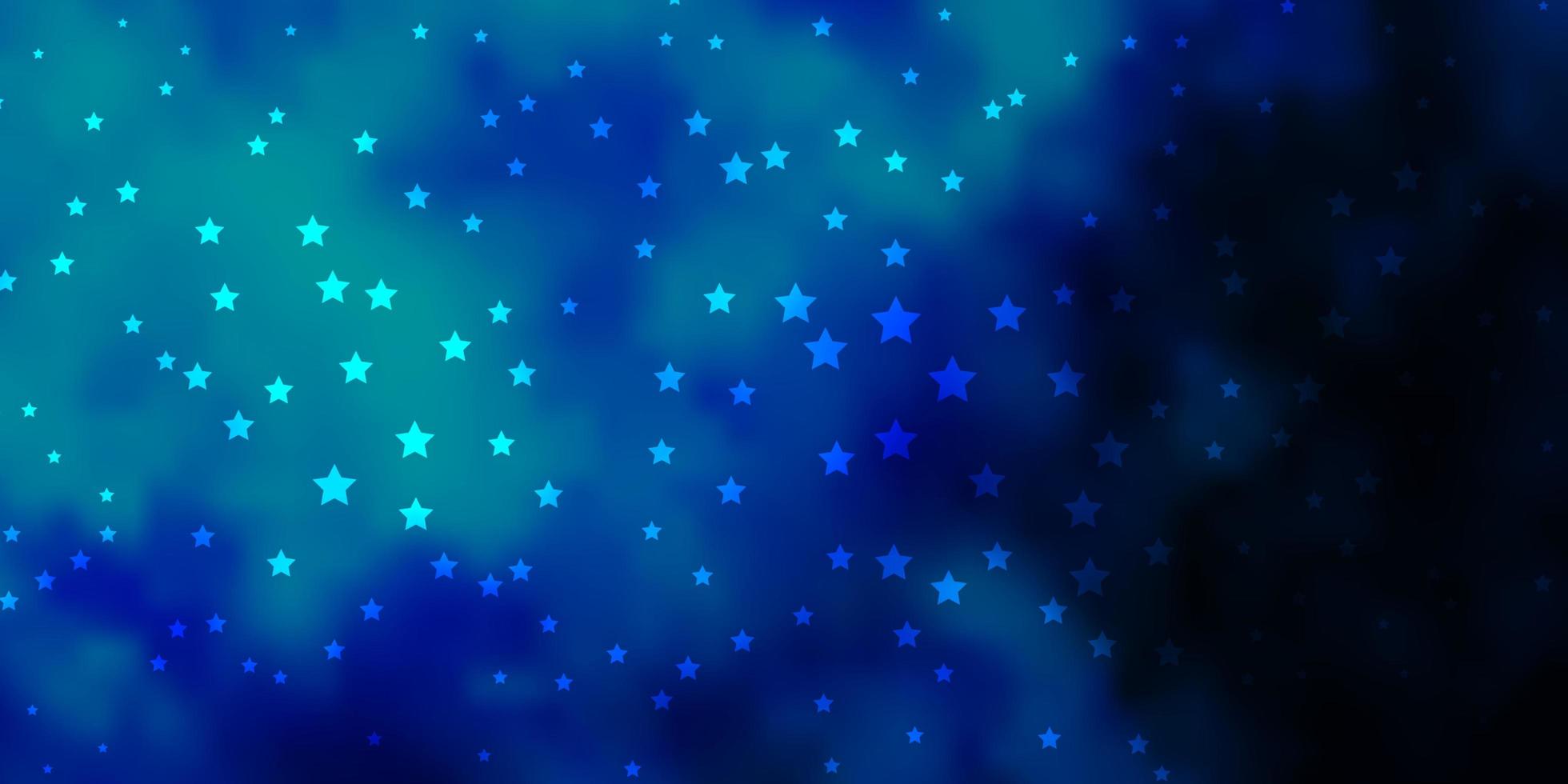 patrón de vector azul oscuro con estrellas abstractas. difuminar el diseño decorativo en un estilo sencillo con estrellas. patrón para sitios web, páginas de destino.