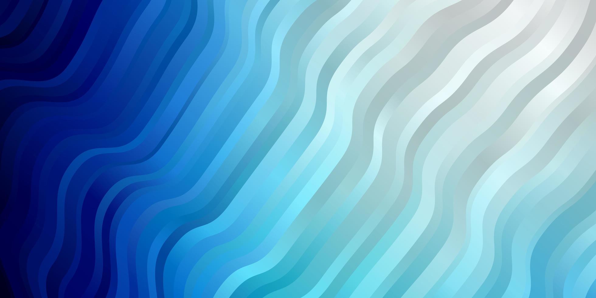 Dark BLUE vector background with curved lines. Colorful illustration with curved lines. Pattern for websites, landing pages.